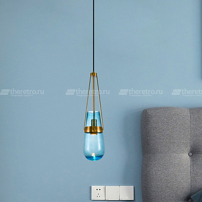 Подвесной светильник Loft Industry Modern Bell Голубой фото 11