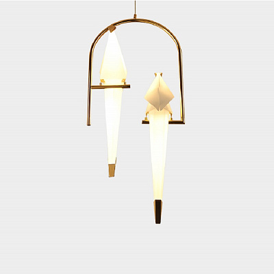 Подвесной светильник Origami Bird Perch 3 плафона  фото 3