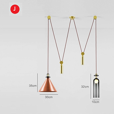 Roll & Hill Shape Up 5-Piece Chandelier V9 A фото 12
