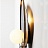 Настенный светильник каплевидной формы с шарообразный стеклянным плафоном внутри металлического эллипса CLAM FLAT фото 9