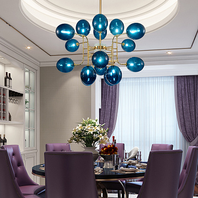 Люстра в стиле MIDCENTURY MODERN COBALT фото 5