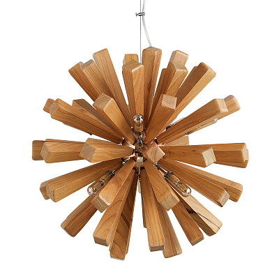 Loft Wooden Sputnik 55 см  Светлое дерево фото 3