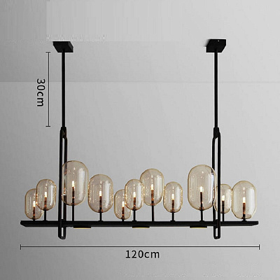 Светодиодная люстра в индустриальном стиле с имитацией свечей CANDLE 2 120 см   фото 5