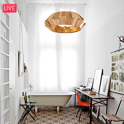Loft Wooden Plate 50 см   фото 16