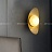 Настенный светильник с шарообразным стеклянным плафоном на металлической основе в форме листа ALON фото 9