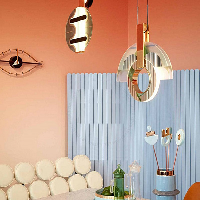 Люстра Miami art deco inspires pendant lights designed by Elena Salmistraro фото 6