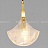 Подвесной светильник из рельефного стекла на золотом кольце MIRACLE A фото 13