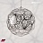 Подвесной светильник Etch Web 65 см  Серебро фото 5