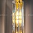 Дизайнерский светильник с цилиндрическим граненым плафоном из янтарного хрусталя REACH фото 6