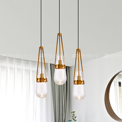 Подвесной светильник Loft Industry Modern Bell Голубой фото 5