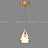 Подвесной светильник с плафоном в виде хрустального камня SOLDIS черный фото 12