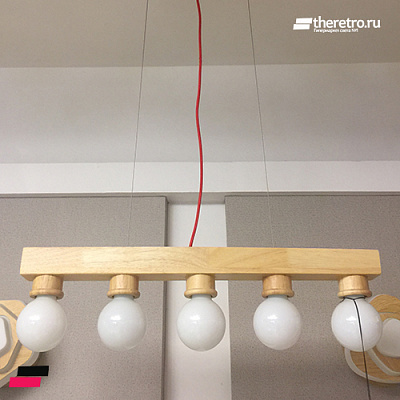 Подвесной светильник LOFT Wooden Lighting Line Pendant фото 7