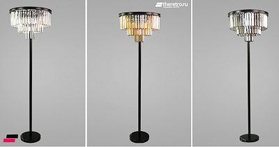 Restoration Hardware 1920S Odeon Glass Floor Lamp фото 8