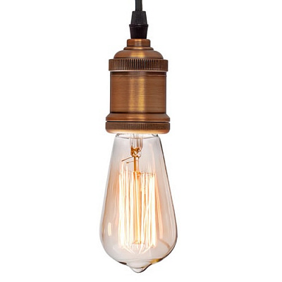 Латунный Industrial Edison Chandelier 6 плафонов Латунная версия (10 плафонов) фото 4