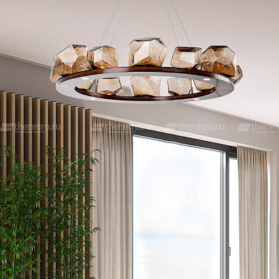 Подвесная люстра Gem Ring Chandelier A фото 13