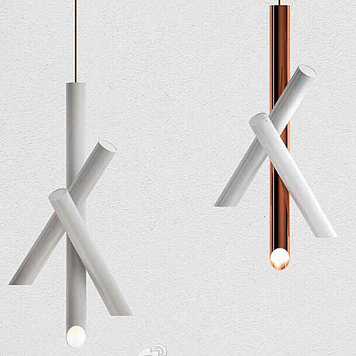 Дизайнерский светильник 3 Tubes Nemo Suspension Lamp Белый с золотом фото 5