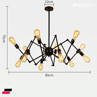 Loft Spider 6 плафонов Розовое золото фото 12