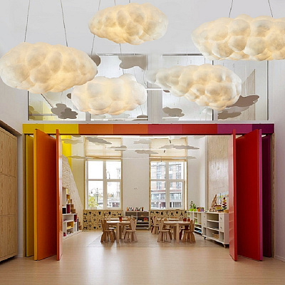 Люстра Облако Mamacloud Light by Frank O. Gehry 120 см  Белый фото 11