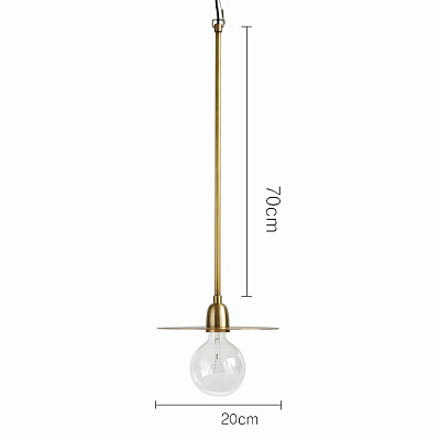 Halo Gold pendant lamp фото 3