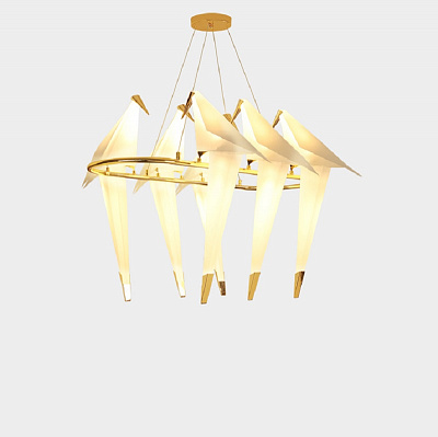 Подвесной светильник Origami Bird Perch 3 плафона  фото 6
