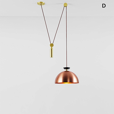 Подвесной светильник Shape up Pendant Hemisphere Black designed by John Hogan E фото 6