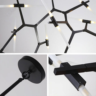 Roll and Hill Agnes Chandelier Lindsey Adelman 6 плафонов Хром фото 4