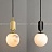 Серия подвесных светильников с плафонами различных геометрических форм из натурального белого мрамора B2 золотой фото 18