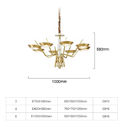 Space Base Chandelier фото 10