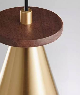 Подвесной светильник PIET CONE WOOD фото 7