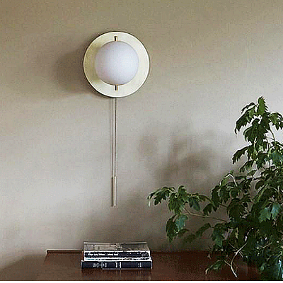 Настенный светильник в стиле постмодерн с выключателем на цепочке SIGNAL SCONCE фото 3