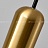 Подвесной светильник с металлическим плафоном конической формы и латунной стойкой RAID золотой фото 11
