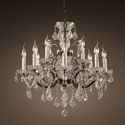 Люстра ROCOCO IRON & CLEAR CRYSTAL фото 4