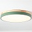 Светодиодные плоские потолочные светильники KIER WOOD 50 см  Зеленый фото 17