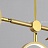 Реечный светильник со светодиодными дисками и вращающимися кольцами и декором в виде птиц JUGGLE золото фото 13