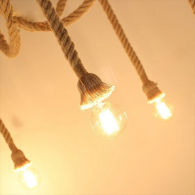 RH Loft Vintage Industrial Retro Spider Chandelier 5 плафонов  фото 3