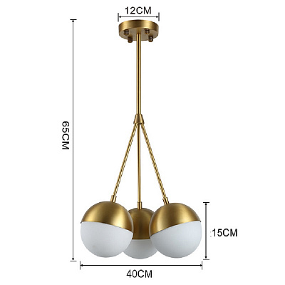 Подвесной светильник Copper Light Chandelier 3 фото 3