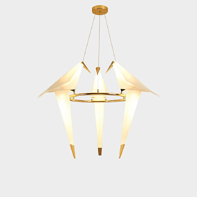 Подвесной светильник Origami Bird Perch 3 плафона  фото 4
