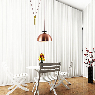 Подвесной светильник Shape up Pendant Hemisphere Black designed by John Hogan E фото 14