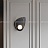 Настенный светильник каплевидной формы с шарообразный стеклянным плафоном внутри металлического эллипса CLAM FLAT фото 4