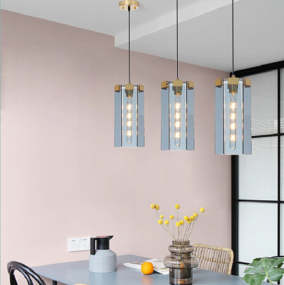 Люстра Gray Glass Pendant Lamp фото 8