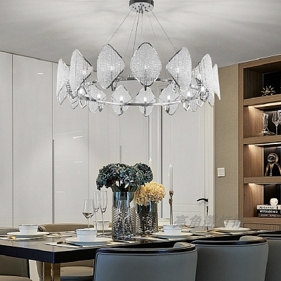 Ritz Crystall Leaf Chandelier фото 13
