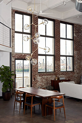 Lindsey Adelman Branching Bubble Chandelier 3 плафона Прозрачный Черный Вертикаль фото 22
