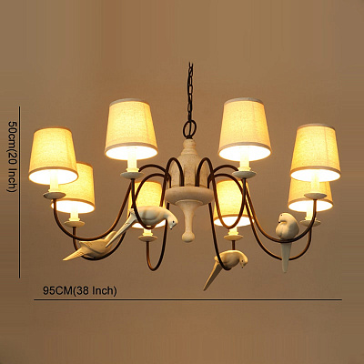 Norman Bird Chandelier 3 плафона  фото 3
