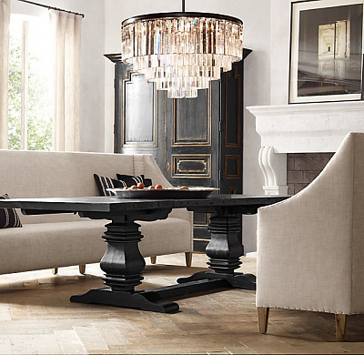 1920s Odeon Glass Fringe Chandelier (M) - 5 rings 60 см   фото 3