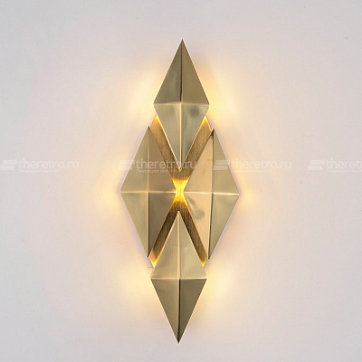 Настенное бра в виде ромба Modern Designer Gold Rhombus фото 5