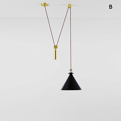 Подвесной светильник Shape up Pendant Hemisphere Black designed by John Hogan E фото 4