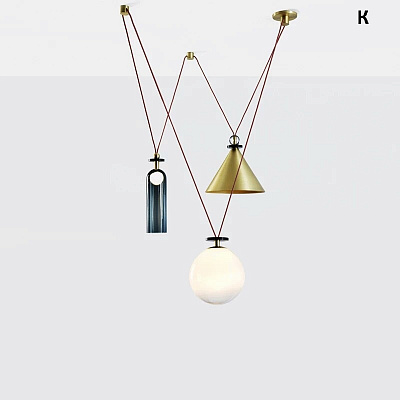 Подвесной светильник Shape up Pendant Hemisphere Black designed by John Hogan E фото 13