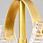 Подвесной светильник из рельефного стекла на золотом кольце MIRACLE фото 6