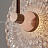 Настенный светильник с рельефным плафоном из стекла на металлической стойке SIBEL фото 4