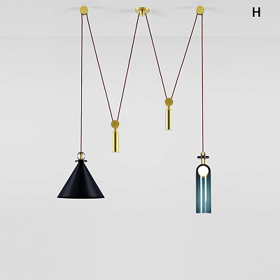 Подвесной светильник Shape up Pendant Hemisphere Black designed by John Hogan E фото 10